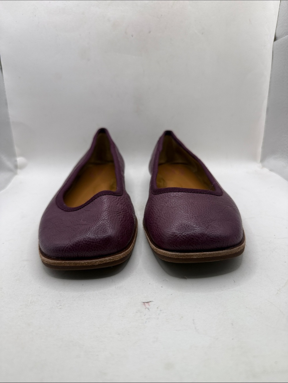 Kork Ease Purple Leather Ballet Flats Shoes Slip On Womens Size 8.5 M - Picture 2 of 16